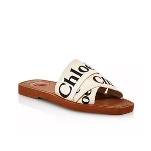 Chloe white sandals size 7, brand new